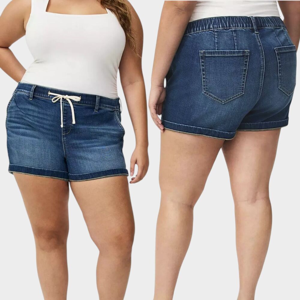 TORRID Medium Wash Weekend Mid-Rise Short Size 1 Andromeda Relaxed 3.5" Casual